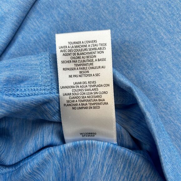 Wolverine Brand Adult Medium Blue Poly Blend Short Sleeve Shirt - Picture 11 of 12